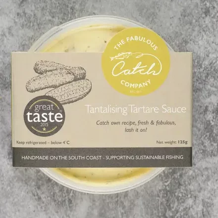 Tartare sauce in packaging