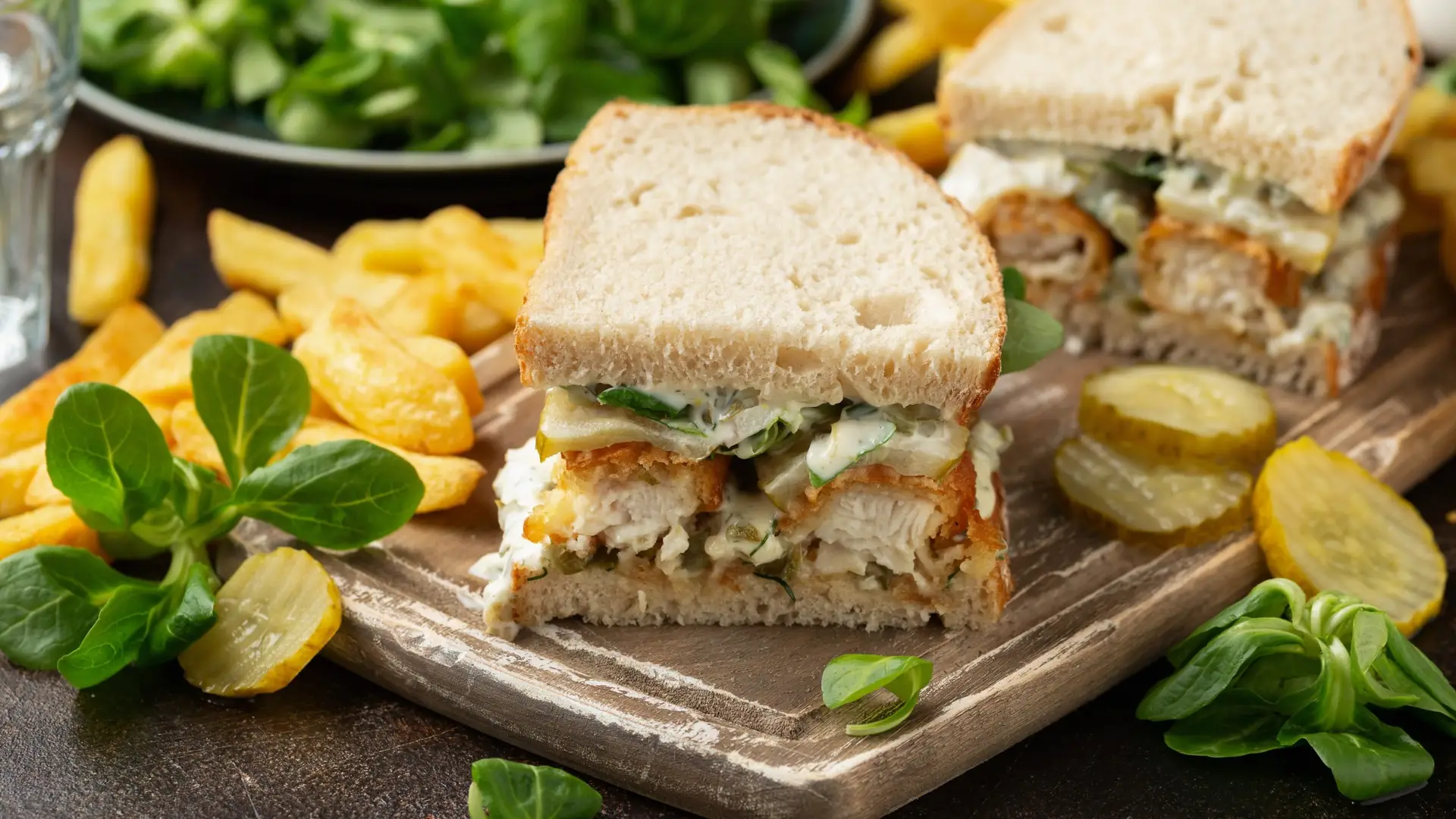 Fishfinger sandwich